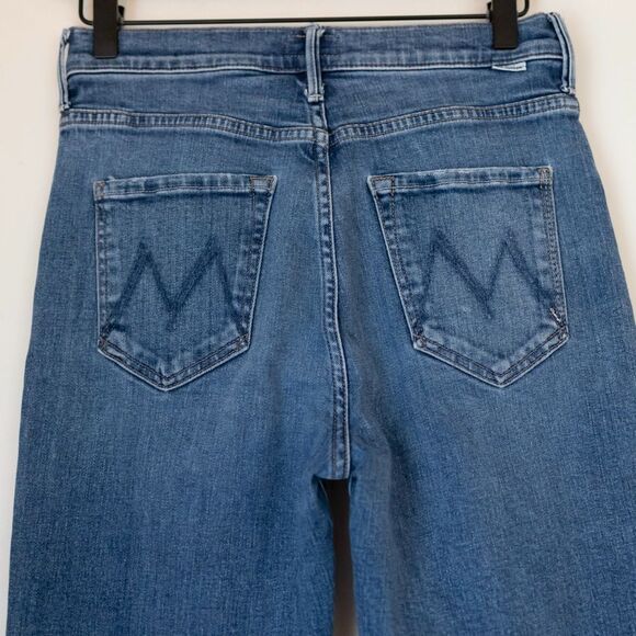 Mother Denim Swooner Rascal Slim Jeans Classic Wash Until Next Time Size 28 - Picture 9 of 10